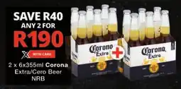 Checkers Corono Extra/ Cero Beer NRB offer