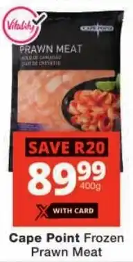Checkers Cape Point Frozen Prawn Meat offer