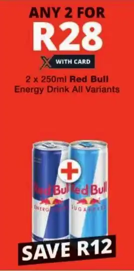 Checkers Red Bull Energy Drink All Variants offer