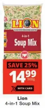 Checkers Lion 4-in-1 Soup Mix offer