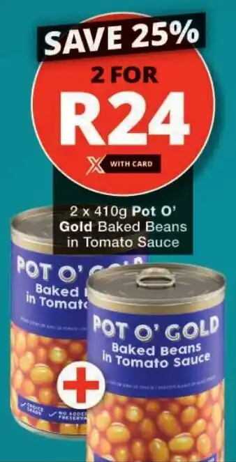 Checkers Pot O' Gold Baked Beans in Tomato Sauce offer