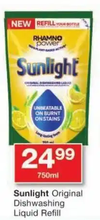 Checkers Sunlight Original Dishwashing Liquid Refill offer