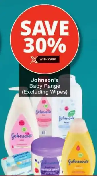 Checkers Johnson's Baby Range offer