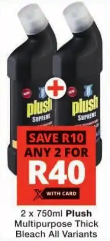 Checkers Plush Multipurpose Thick Bleach All Variants offer