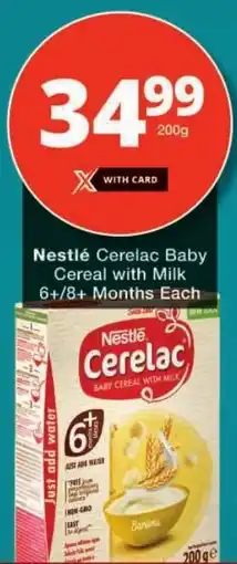 Checkers Nestlé Cerelac Baby Cereal with Milk 6+/8+ Months offer