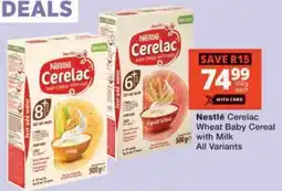 MediRite Nestlé Cerelac Wheat Baby Cereal with Milk offer