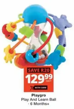 MediRite Playgro Play And Learn Ball offer