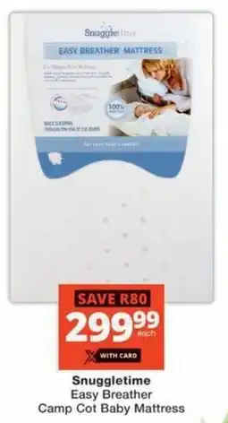 MediRite Snuggletime Easy Breather Camp Cot Baby Mattress offer