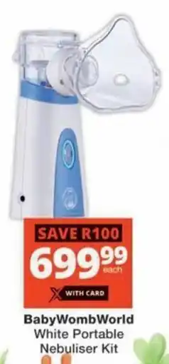 MediRite BabyWombWorld White Portable Nebuliser Kit offer