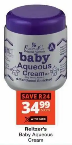 MediRite Reitzer's Baby Aqueous Cream offer