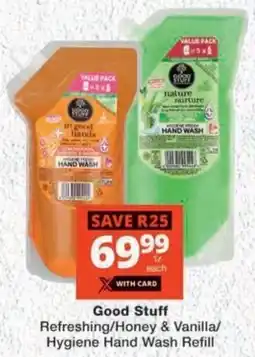 MediRite Good Stuff Refreshing/ Honey & Vanilla/ Hygiene Hand Wash Refill offer
