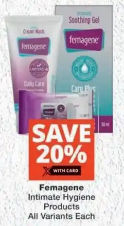 MediRite Femagene Intimate Hygiene Products All Variants Each offer