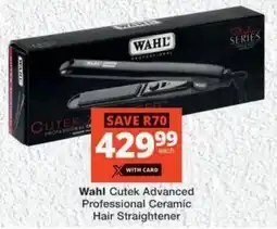 MediRite Wahl Cutek Advanced Professional Ceramic Hair Straightener offer