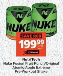 MediRite NutriTech Nuke Fusion Fruit Punch/ Original Atomic Apple Extreme offer