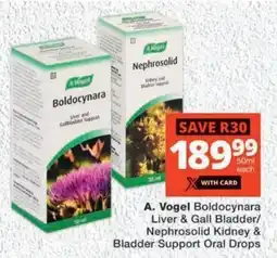 MediRite A. Vogel Boldocynara Liver & Gall Bladder/ Nephrosolid Kidney & Bladder Support Oral Drops offer