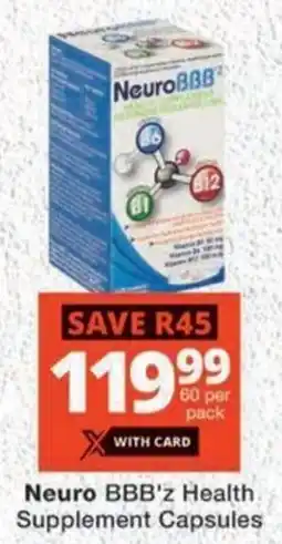 MediRite Neuro BBB'z Health Supplement Capsules offer