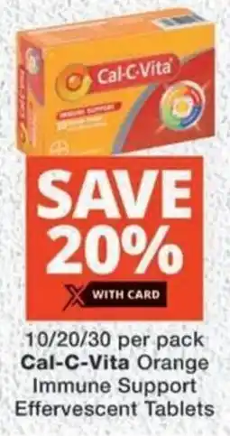 MediRite Cal-C-Vita Orange Immune Support Effervescent Tablets offer