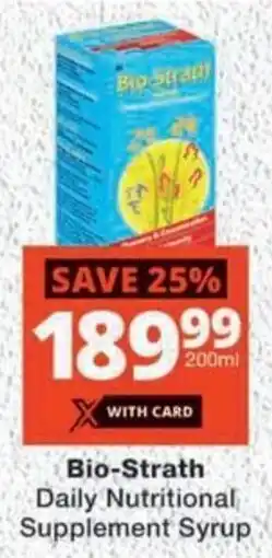 MediRite Bio-Strath Daily Nutritional Supplement Syrup offer