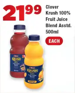 OK Foods Clover Krush 100% Fruit Juice Blend Asstd. offer