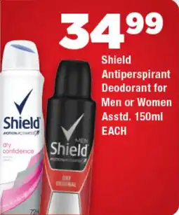 OK Foods Shield Antiperspirant Deodorant for Men or Women Asstd. offer