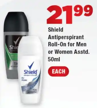 OK Foods Shield Antiperspirant Roll-On for Men or Women Asstd. offer