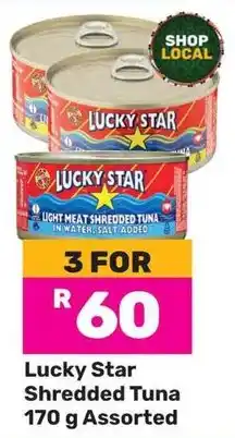 Game Lucky Star Shredded Tuna Assorted offer
