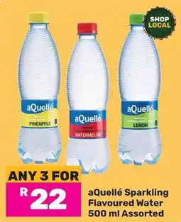 Game aQuellé Sparkling Flavoured Water Assorted offer