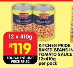 Shoprite KITCHEN PRIDE BAKED BEANS IN TOMATO SAUCE offer