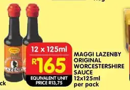 Shoprite MAGGI LAZENBY ORIGINAL WORCESTERSHIRE SAUCE offer