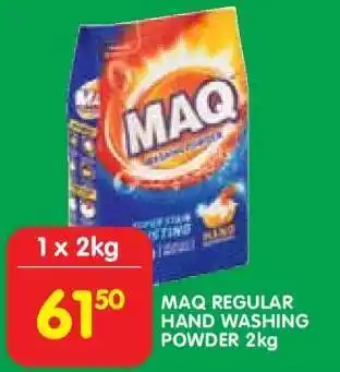Shoprite MAQ Regular Hand Washing Powder 2kg offer