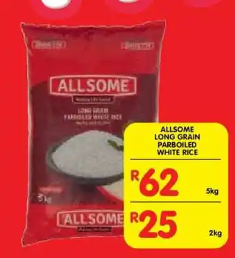 Shoprite ALLSOME LONG GRAIN PARBOILED WHITE RICE offer