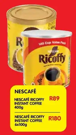 Shoprite NESCAFÉ RICOFFY INSTANT COFFEE 400g offer