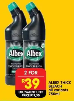 Shoprite ALBEX THICK BLEACH offer
