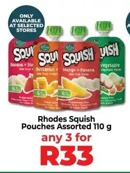 Food Lover's Market Rhodes Squish Pouches Assorted 110 g offer