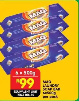 Shoprite MAQ LAUNDRY SOAP BAR offer