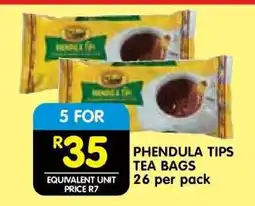 Shoprite PHENDULA TIPS TEA BAGS offer