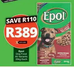 Checkers EPOL DOG FOOD offer