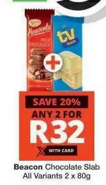Checkers BEACON CHOCOLATE SLAB offer