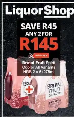 Checkers Brutal Fruit Spirit Cooler All Variants offer