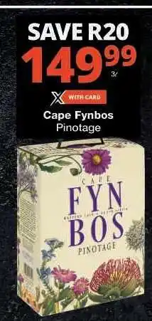 Checkers Cape Fynbos Pinotage offer