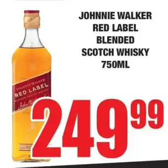 Boxer Johnnie Walker Red Label Blended Scotch Whisky 750ml offer