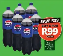 Checkers Pepsi Original Cold Drink offer