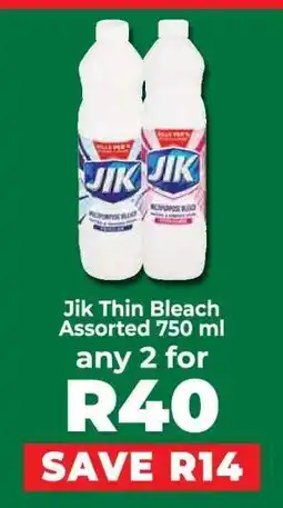 Food Lover's Market Jik Thin Bleach Assorted 750 ml offer