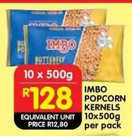 Shoprite IMBO POPCORN KERNELS 10x500g per pack offer