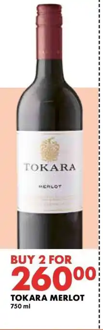 Woolworths TOKARA MERLOT offer