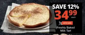 Checkers Freshly Baked Milk Tart offer