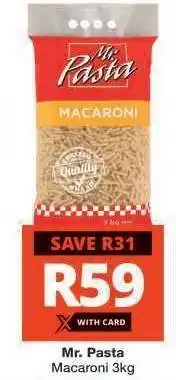 Checkers MR. PASTA MACARONI 3kg offer