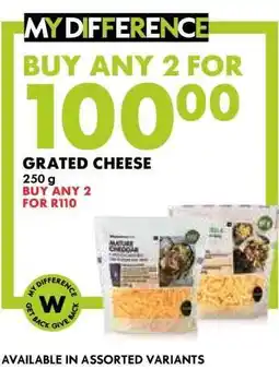 Woolworths Grated Cheese offer
