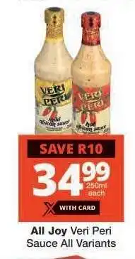 Checkers All Joy Veri Peri Sauce All Variants offer