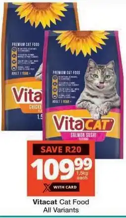 Checkers Vitacat Cat Food offer